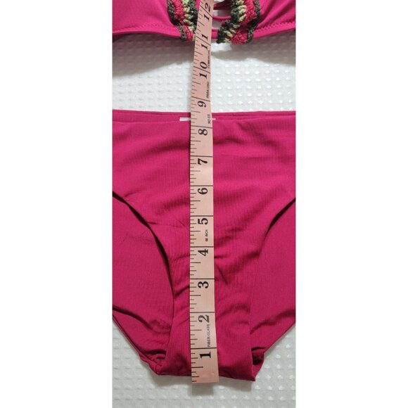 Becca By Rebecca Virtue Swim Bikini Womens Set Adjustable Fiusha Size S New - Picture 7 of 9